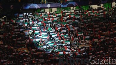 Celtic taraftarları, Şampiyonlar Ligi maçında Filistin bayrakları açtı 10 celtic taraftarlari sampiyonlar ligi macinda filistin bayraklari acti sEJw4sci