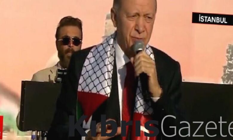 cumhurbaskani erdogan buyuk filistin mitinginde gazze icin kiyamdayiz TrnbMsWT