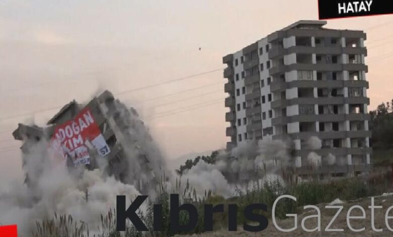 hatayda dinamitle patlatilan 10 katli 2 bina boyle yerle bir oldu OXRNRZ8M