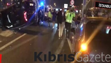 İstanbul D-100’de kontrolden çıkan araç başka bir araca çarpıp takla attı 9 istanbul d 100de kontrolden cikan arac baska bir araca carpip takla atti K4dEQ753