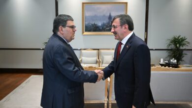 maliye bakani ozdemir berova ankarada turkiye cumhuriyeti cumhurbaskani yardimcisi cevdet yilmaz tarafindan kabul edildi ZngdnSdH