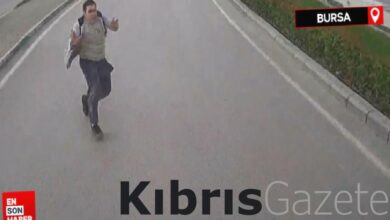 bursada tartistigi taksicilerden kacan genc belediye otobusunun onune atladi 7waU7vN1