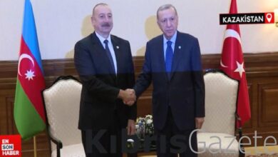 cumhurbaskani erdogan ilham aliyev ile astanada gorustu NMeCkKhA