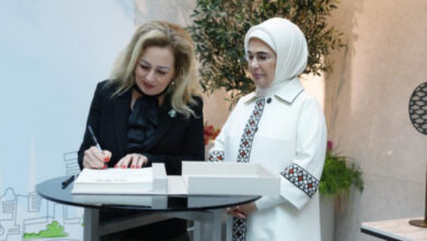 cumhurbaskani ersin tatarin esi sibel tatar sifir atik kuresel taahhudu imzaladi g3ymiTD8