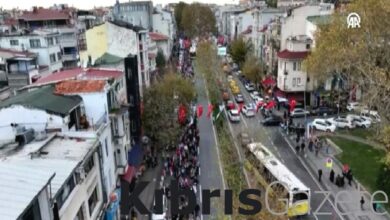 gazze icin edirnekapidan beyazita kadar insan zinciri olusturuldu s7pRNrcf
