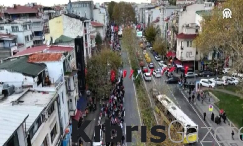 gazze icin edirnekapidan beyazita kadar insan zinciri olusturuldu s7pRNrcf