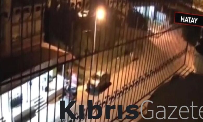 hatayda 48 buyuklugundeki deprem ani guvenlik kamerasinda UCgeOHiH