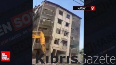 hatayda 5 katli bina titresimle yikildi vOnakkRd