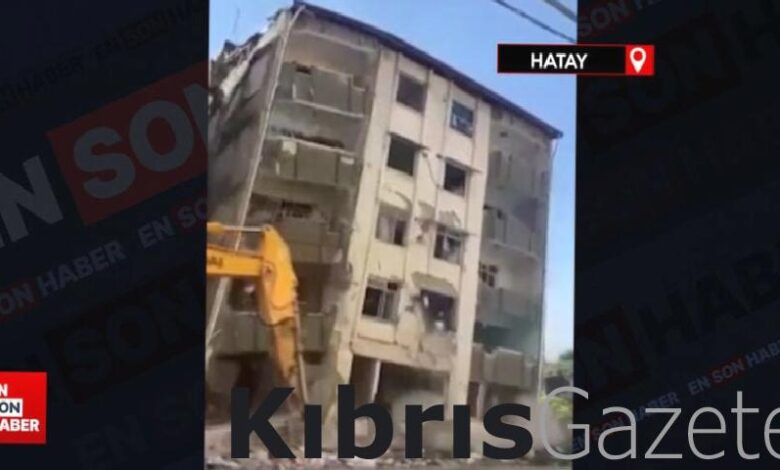 hatayda 5 katli bina titresimle yikildi vOnakkRd