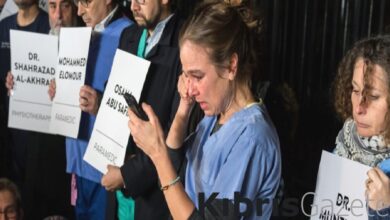 ingiltere saglik calisanlarindan gazzeye destek gozyaslarini tutamadilar VnYlGNZp