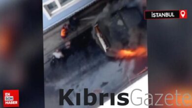 istanbulda sisli belediyesine ait sokak supurme araci alev alev yandi ZVJhxGnG