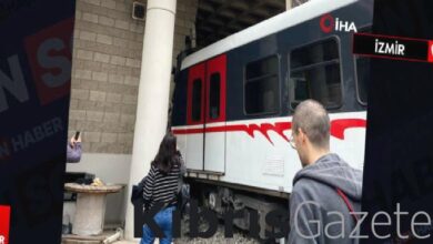 İzmir'de raydan çıkan metro duvara çarptı 9 izmirde raydan cikan metro duvara carpti ZL6r3nHt