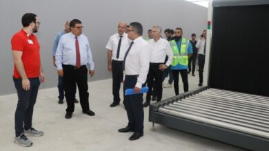 maliye bakani berova ercan havalimaninda yeni gumruk ve kargo binasinin durumunu inceledi Oa1kt8Wv