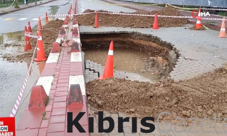 siirtte saganak yagis sonucu yol coktu OMM5sRwP