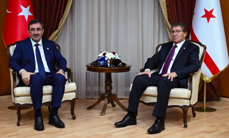 TC Cumhurbaşkanı Yardımcısı Yılmaz, Başbakan Üstel’i ziyaret etti 1 tc cumhurbaskani yardimcisi yilmaz basbakan usteli ziyaret etti IikVeXmB