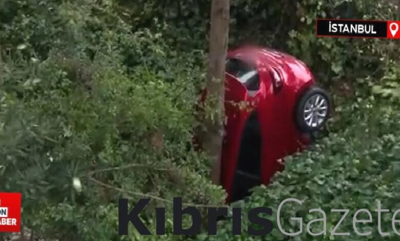 Üsküdar'da yoldan çıkan otomobil bina boşluğuna düştü 1 uskudarda yoldan cikan otomobil bina bosluguna dustu UIyQRnHP