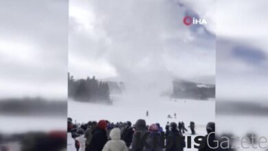 abdde kayak merkezinde kar hortumu hEuEmSeB