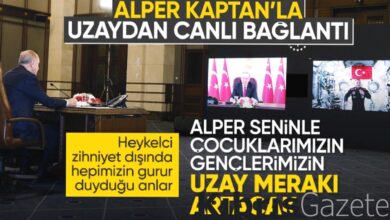 cumhurbaskani erdogan uluslararasi uzay istasyonundaki alper gezeravciyla konustu GMg1vPa4