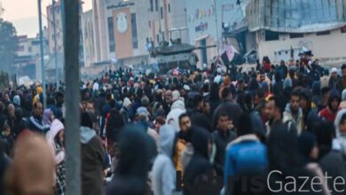 filistinliler israil bombardimani nedeniyle han yunusu terk etti 1drdXaw7