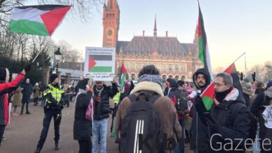 İsrail'in yargılandığı Adalet Divanı önünde Filistin'e destek 6 israilin yargilandigi adalet divani onunde filistine destek LHLdM5Mk