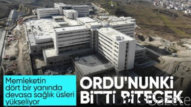 bir saglik ussu daha ordu sehir hastanesi bitmek uzere VVQrMndf