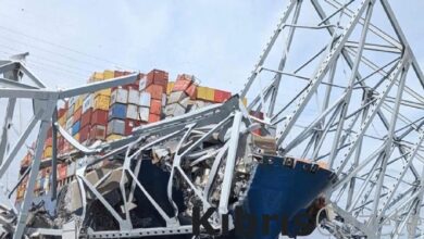 ABD’de çöken köprü için dev vinç! 1 abdde coken kopru icin dev vinc jkM2W83l