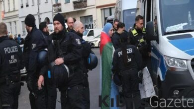 almanyada filistin destekcisi gostericilere sert mudahale HHyxJpyr