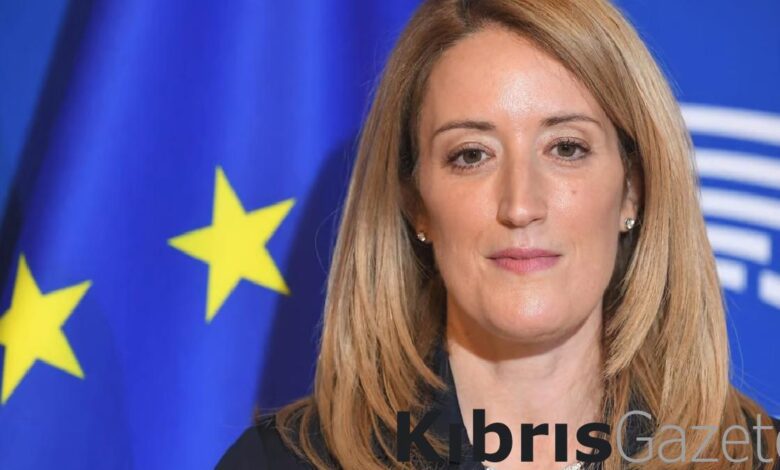 avrupa parlamentosu baskani roberta metsola guney kibrisa gidecek GSvO8na1