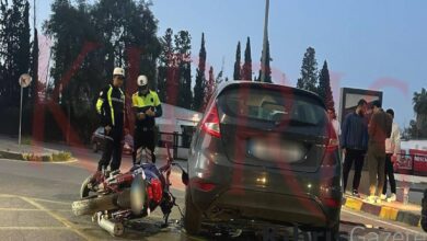 lefkosada arac ve motosiklet carpisti LKasrFea