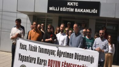 ktos ve ktoeos milli egitim bakanligi onunde eylem yapti u4HrEdfV