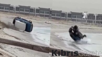 Kuveyt'te sürücünün takla atan araçtan fırladığı anlar 10 kuveytte surucunun takla atan aractan firladigi anlar eURNXTtK