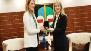Metsola, Dimitriu ile görüştü 1 metsola dimitriu ile gorustu ZLq5i8FK